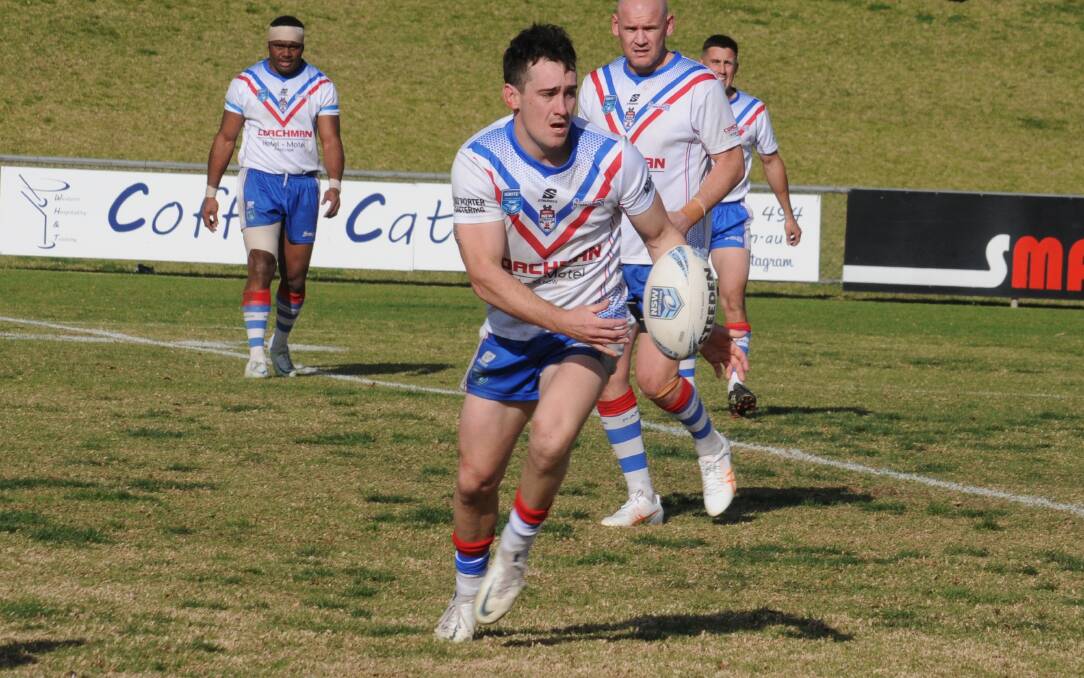 Having started in first grade as a teenager, Chad Porter is now captain-coach at Parkes. Picture by Nick Guthrie