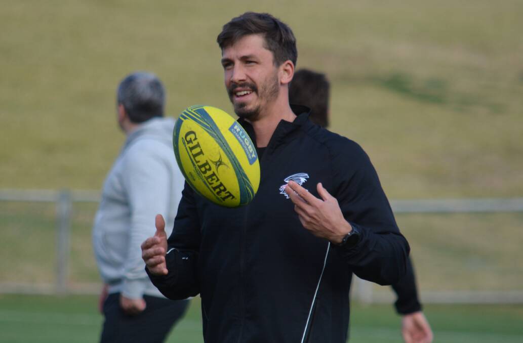 The Eagles trained on Friday before mixing with some juniors. Photos: NICK GUTHRIE