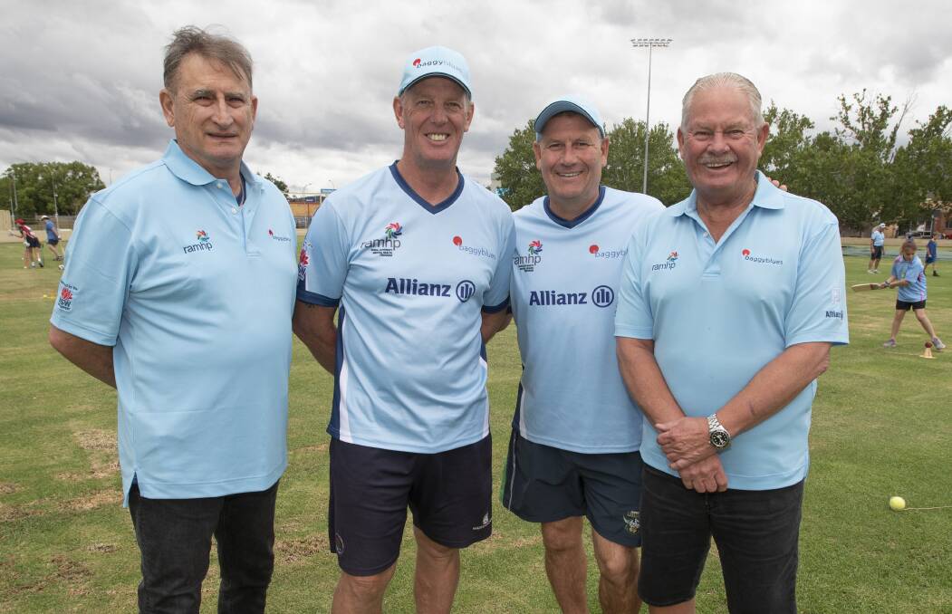 CONFIDENT: Len Pascoe (left), pictured with former NSW players Phil Marks, Phil Emery and Steve Rixon at Tamworth earlier this year. Photo: PETER HARDIN