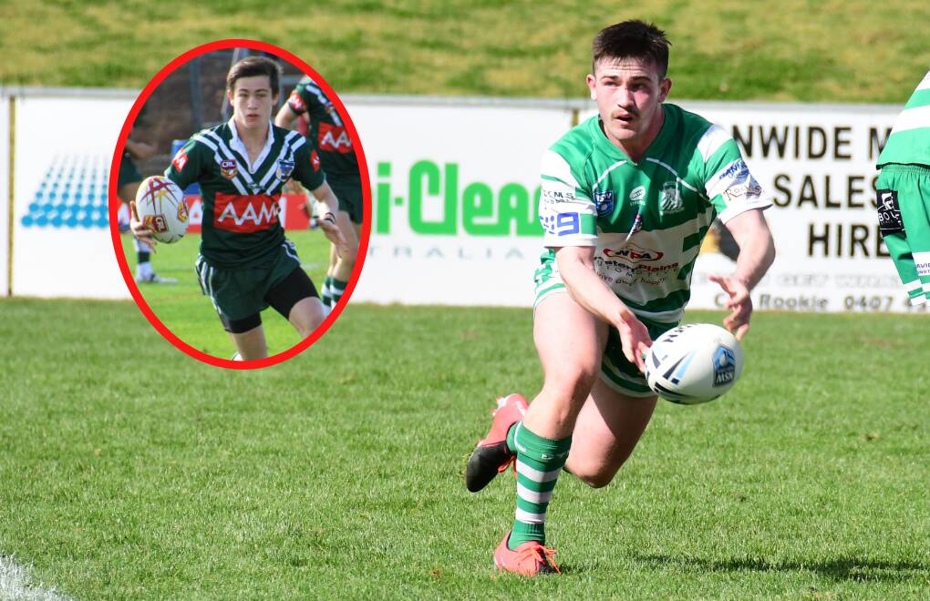 JETTING HOME: Isaac Thompson played for CYMS in last year's Presidents Cup and (inset) was a Western Rams representative as a junior. Photo: AMY McINTYRE