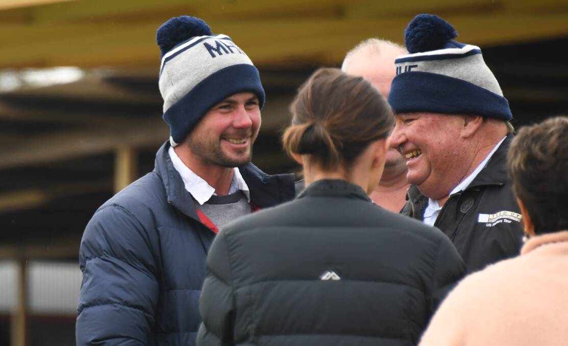 Dubbo trainer Clint Lundholm (left) is in for a busy few days with chances set for Tamworth, Cowra, Warren and Quirindi. Picture: Amy McIntyre
