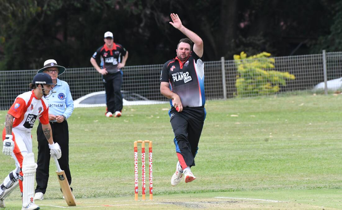 STEAMING IN: Ben Strachan's performance with the new ball was vital for Orana on Sunday. Photo: CHRIS SEABROOK