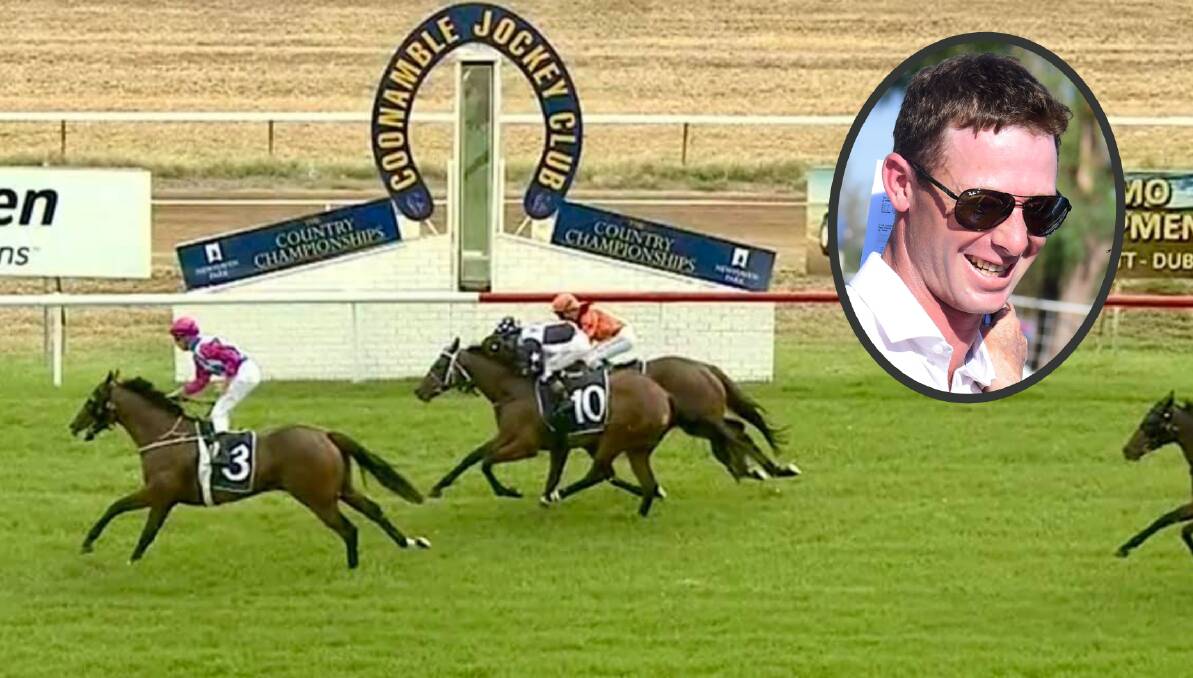 TOO GOOD: Activation won Tuesday's $150,000 qualifier for (inset) Dubbo trainer Kody Nestor.