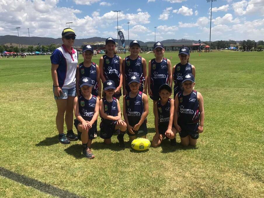 THE CHAMPIONS: The Dubbo Devils under 10s girls were outstanding at Mudgee earlier this month. Photo: DUBBO TOUCH FACEBOOK