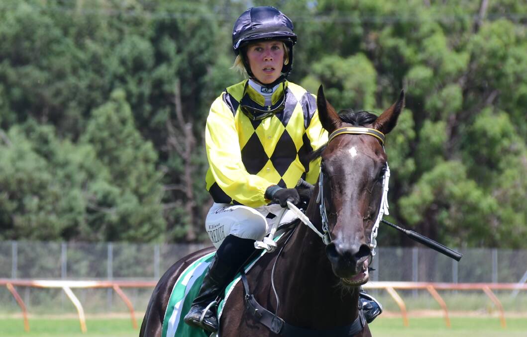 Jockey Elissa Meredith continues to make progress after her race fall at Gunnedah earlier this month. Picture: Amy McIntyre