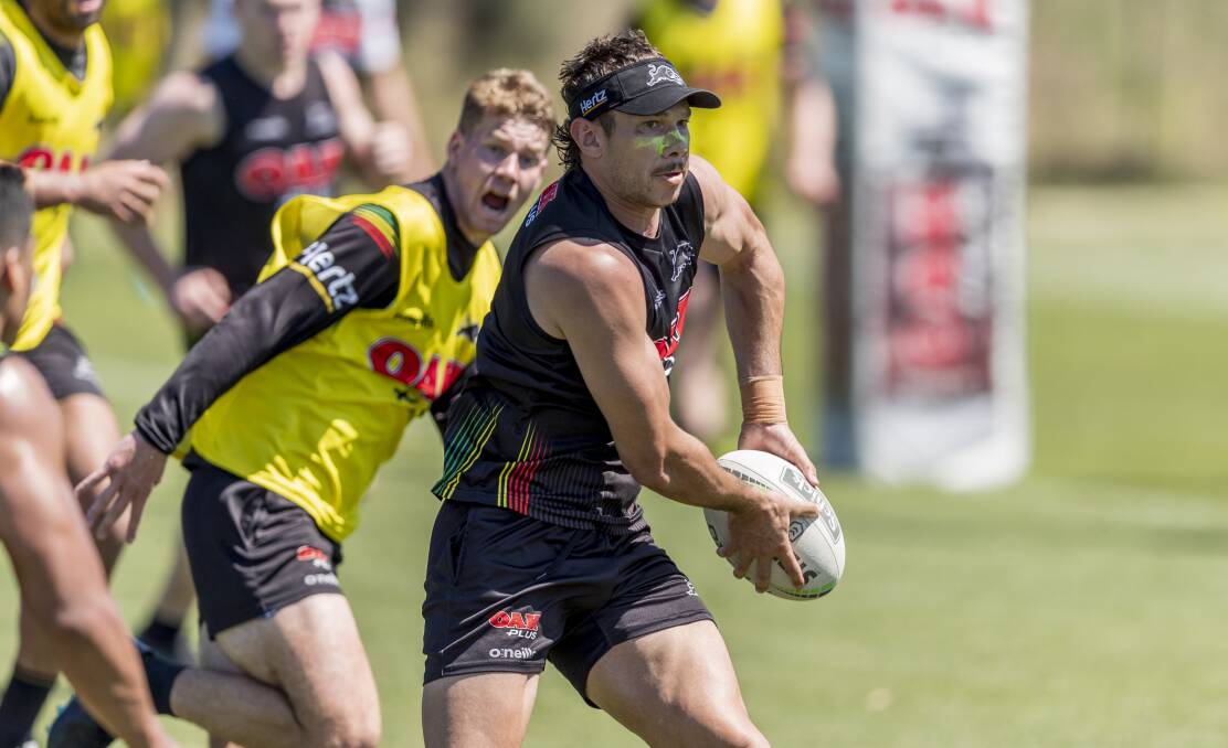 IN THE RUNNING: Brent Naden spent all of the weekend's preliminary final win on the bench. Photo: PENRITH PANTHERS
