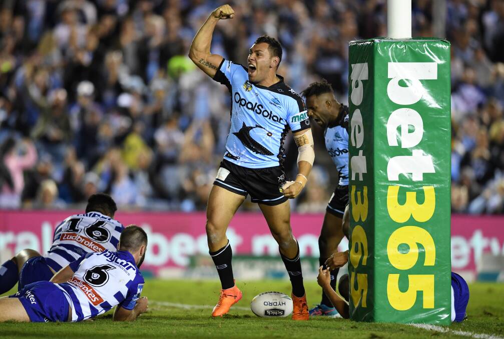 DOING A JOB: Jesse Ramien has grown into a key figure at Cronulla this year and his return from injury was a positive last week. Photo: NRL PHOTOS