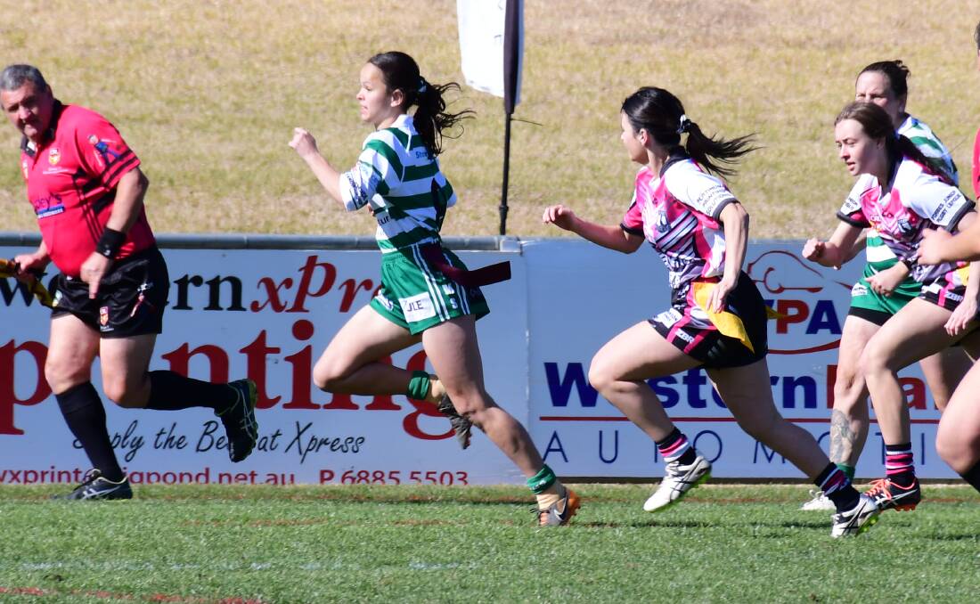 TAKE OFF: Taneka Todhunter has shown off her pace regularly for Dubbo CYMS and now gets a chance with the Western Rams. Photo: AMY McINTYRE