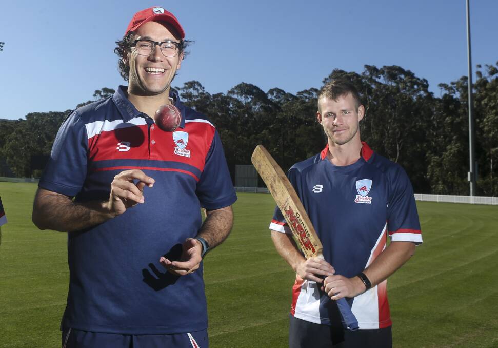 READY TO FIRE: Rhys Voysey and Mudgee junior Mitch Hearn will play for the Flames this weekend. Picture: Anna Warr