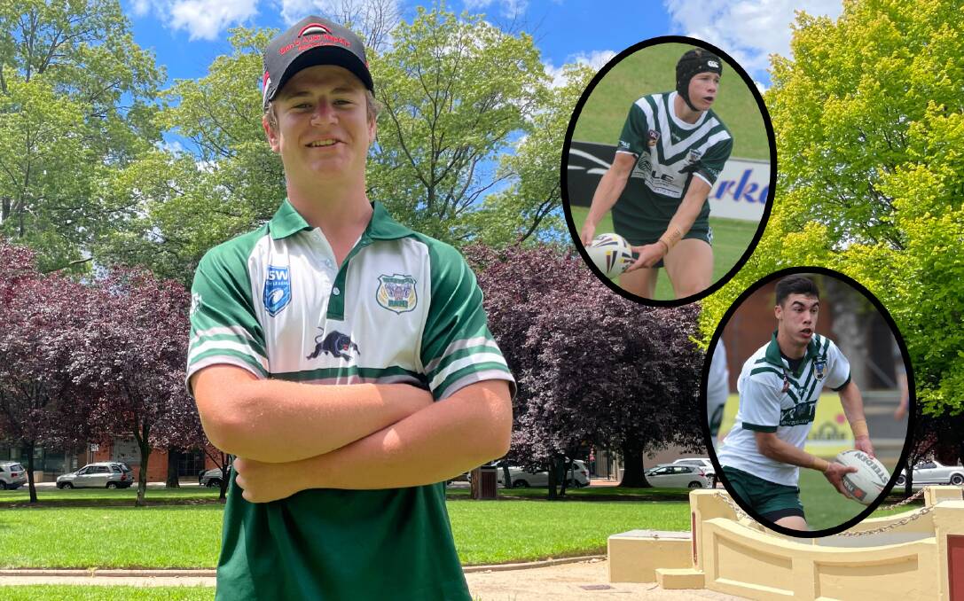 Lachie Lawson starred for the Western Ramd under 18s this season, much like (insets, from top) current NRL stars Matt Burton and Charlie Staines did in previous years.