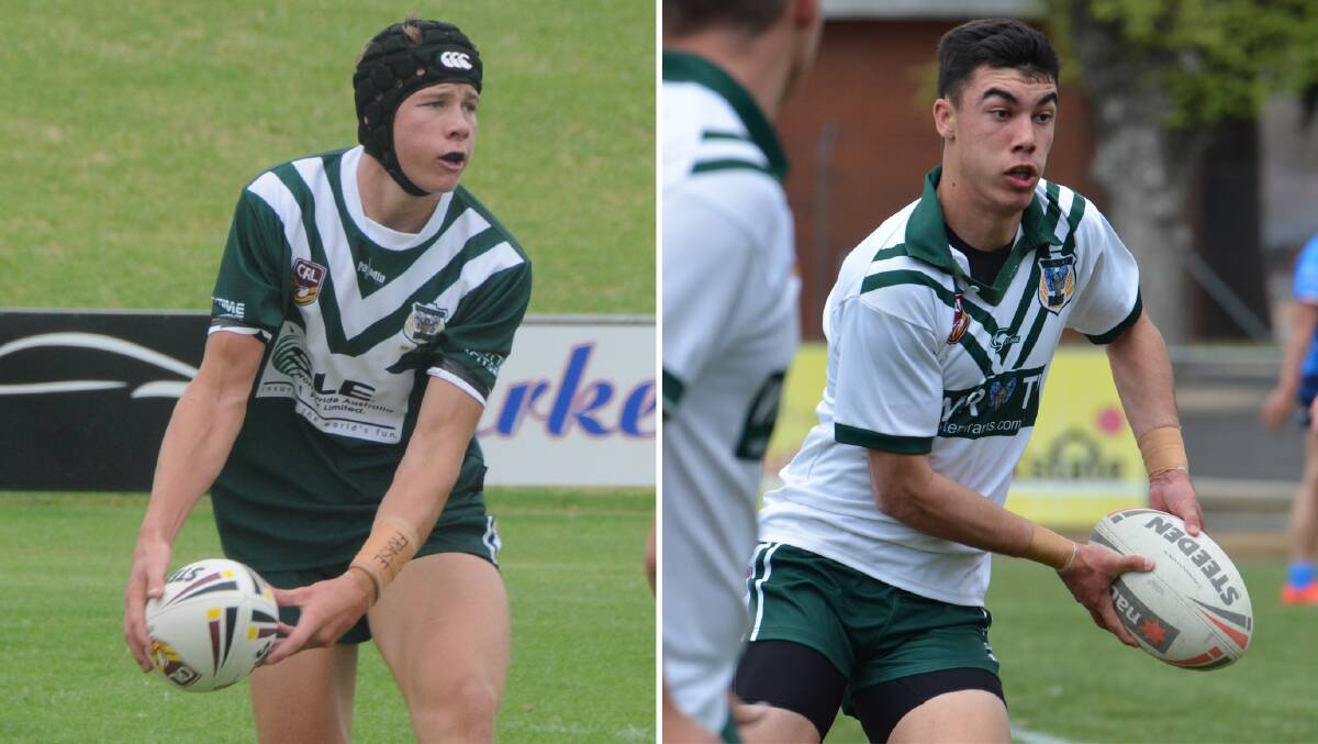 DEVELOP: Matt Burton (left) and Charlie Staines have both followed the Western Rams pathway all the way to the NRL.