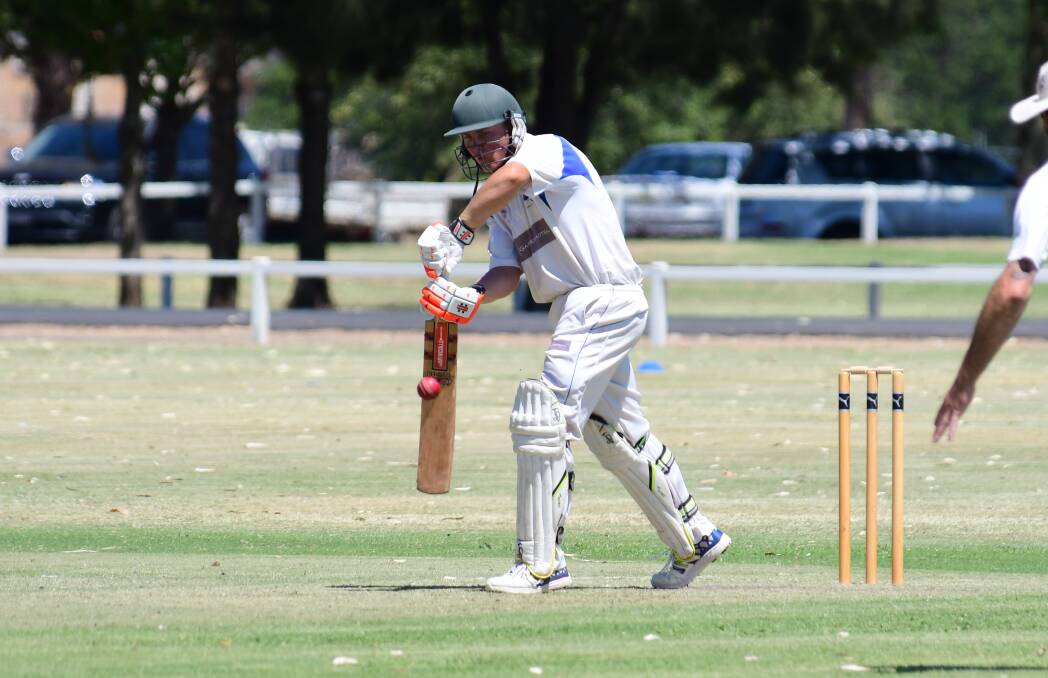 HELPING HAND: Sam Henry chipped in with a handy 14 runs as Macquarie showed a huge amount of fight and scored a two-wicket win over Rugby in the RSL-Pinnington Cup on Saturday. Photo: BELINDA SOOLE