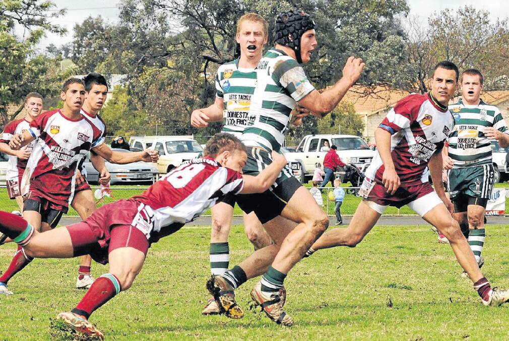 STAR ON THE RISE: Charly Runciman in action for CYMS in 2011, his final season with the Dubbo club. Photo: FILE