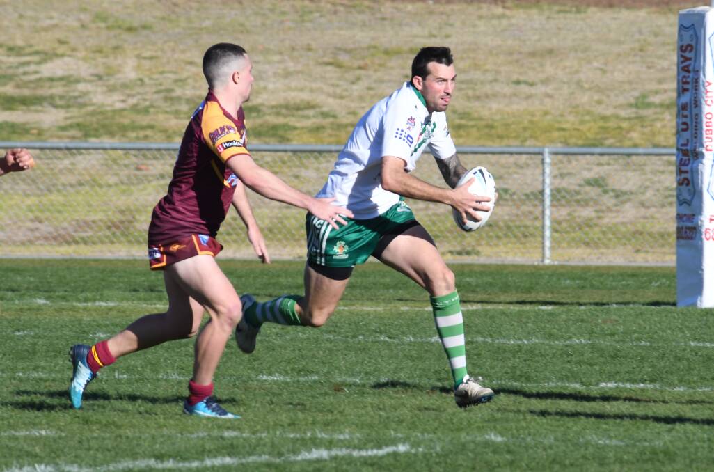 GO TIME: Brad Pickering, pictured during last season's Challenge Cup title win, and CYMS take on Cowra this weekend. Photo: AMY McINTYRE