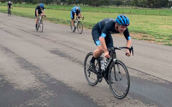 TOO STRONG: Kurt Eather approaches the line during the weekend's A Grade race. Photo: CONTRIBUTED