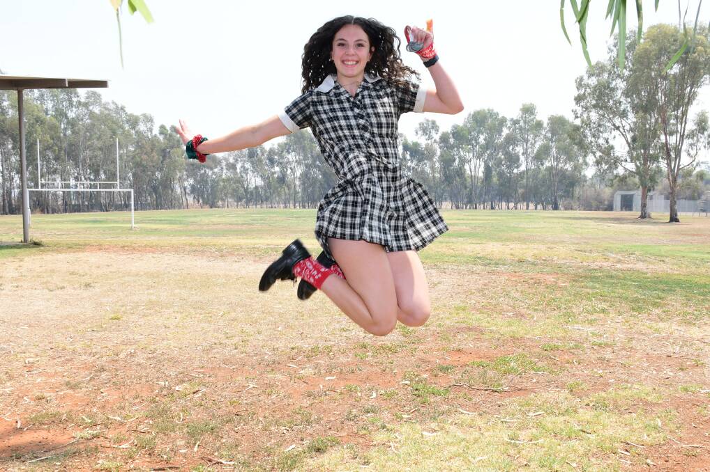 JUMPING FOR JOY: Maya Piras admitted she didn't expect to perform so well on the national stage. Photo: AMY McINTYRE