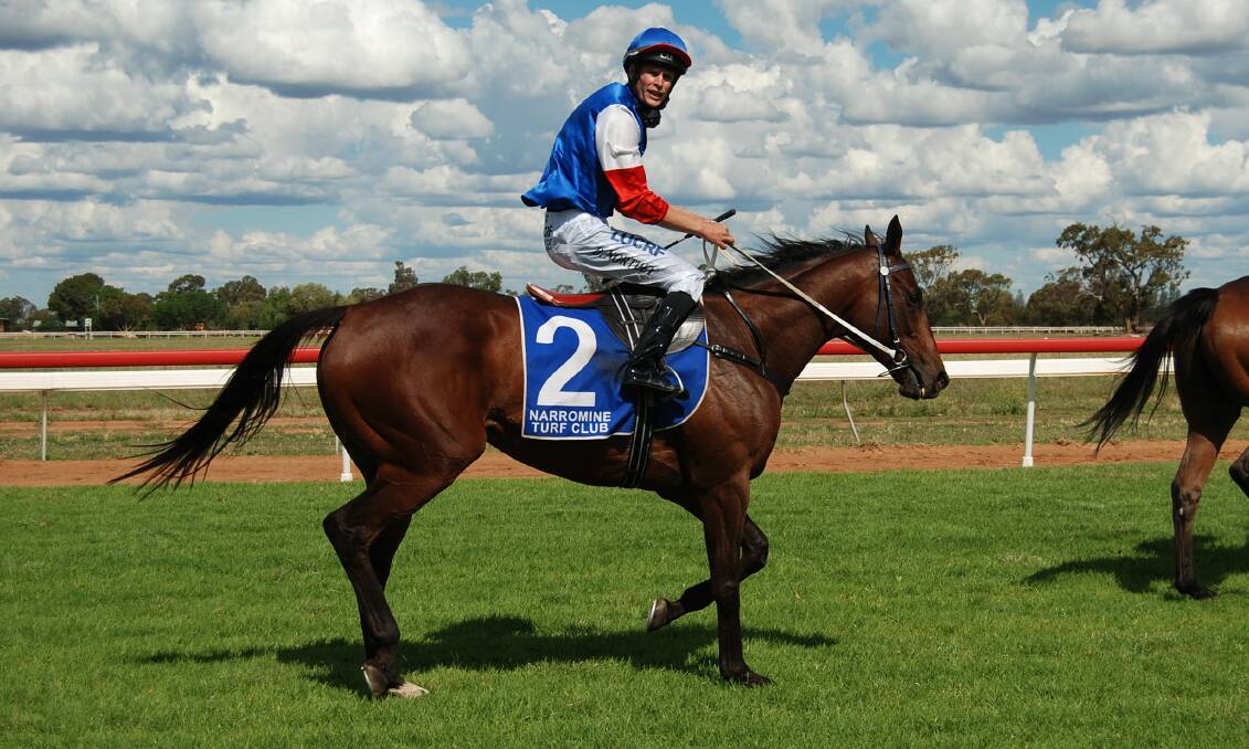 BACK AGAIN: A Magic Zariz, pictured after a previous Narromine victory, will be back at the track on Monday. Photo: ZAARKACHA MARLAN