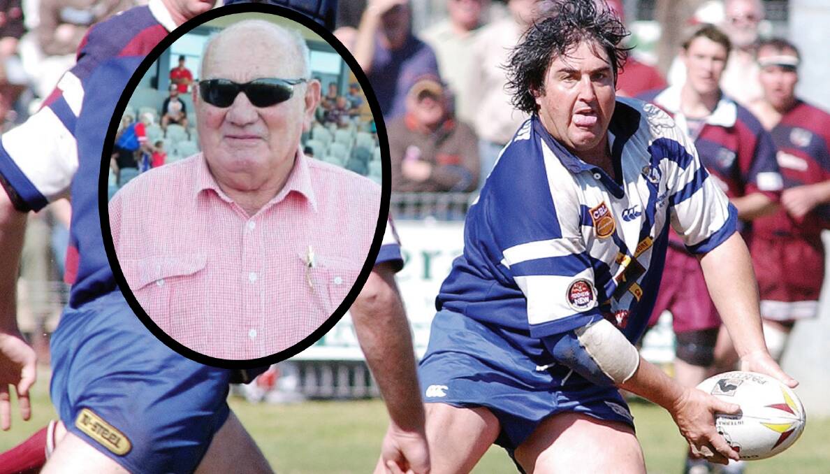 Dave Scott and (inset) Bob Weir will remain a key part of rugby league tradition in the western area for years to come.