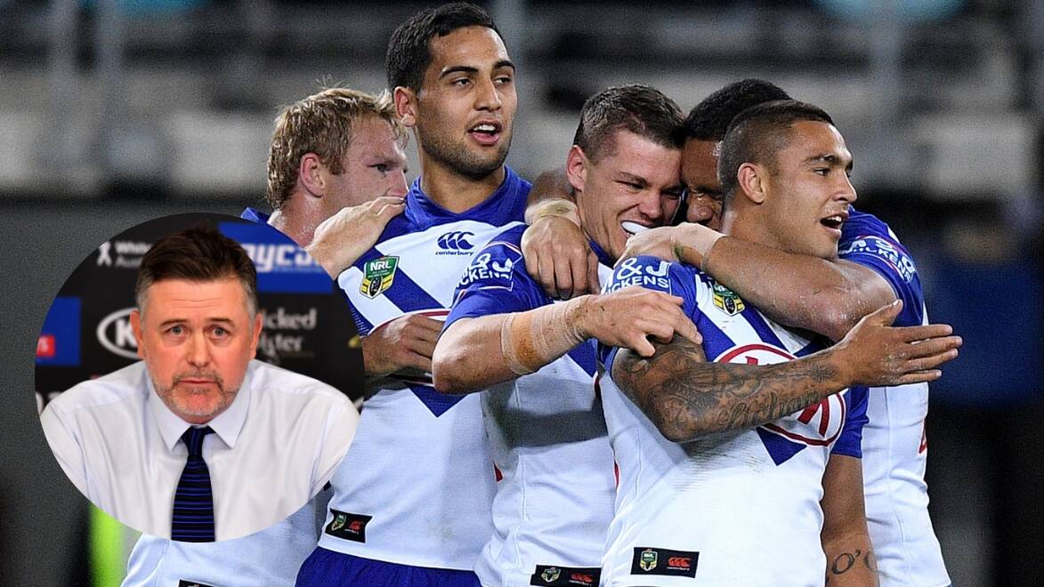 BUILDING: Canterbury Bulldogs coach Dean Pay (inset) is excited about some of the young players at his club. PHOTO: AAP