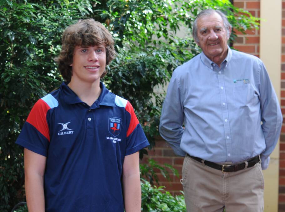 REWARD: Joel Barker and Bob Elliott at the Rivwest offices earlier this week. Picture: Nick Guthrie