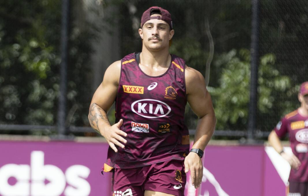 POSITVE: Kotoni Staggs is closing in one a return to play and has also signed a new deal with the Brisbane Broncos. Photo: BRISBANE BRONCOS