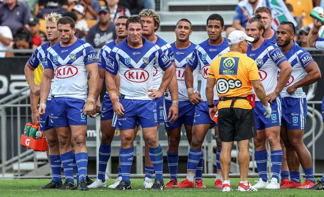NOT IDEAL: The Canterbury Bulldogs were left dejected after last weekend's loss to Parramatta. Photo: NRL PHOTOS
