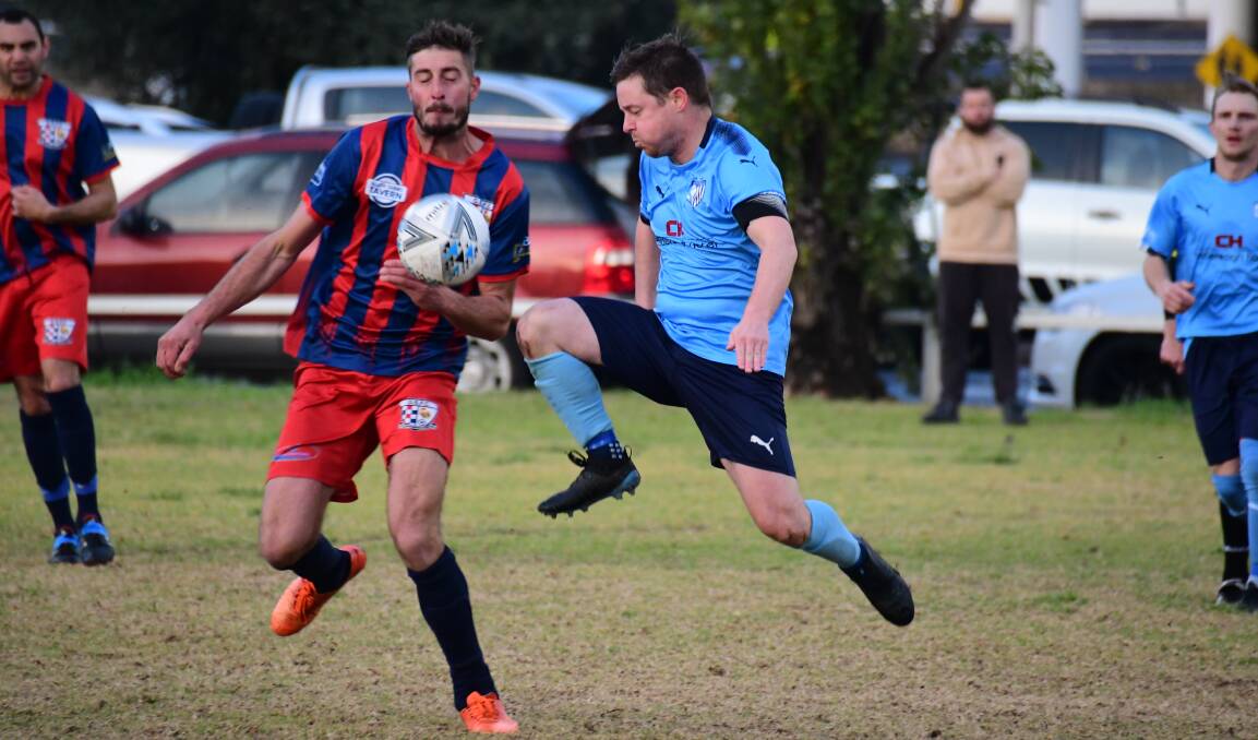 TAKING OFF: Rhys Osborne, pictured playing for Macquarie United previously, has taken on the head coach's role for the 2022 WPL season. Picture: Amy McIntyre