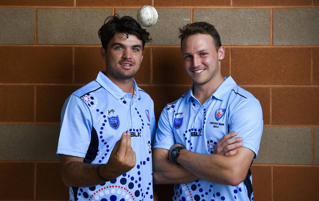 BACK AGAIN: Brock Larance (left) and Ben Patterson are again representing NSW at the National Indigenous Cricket Championships. Photo: CRICKET AUSTRALIA