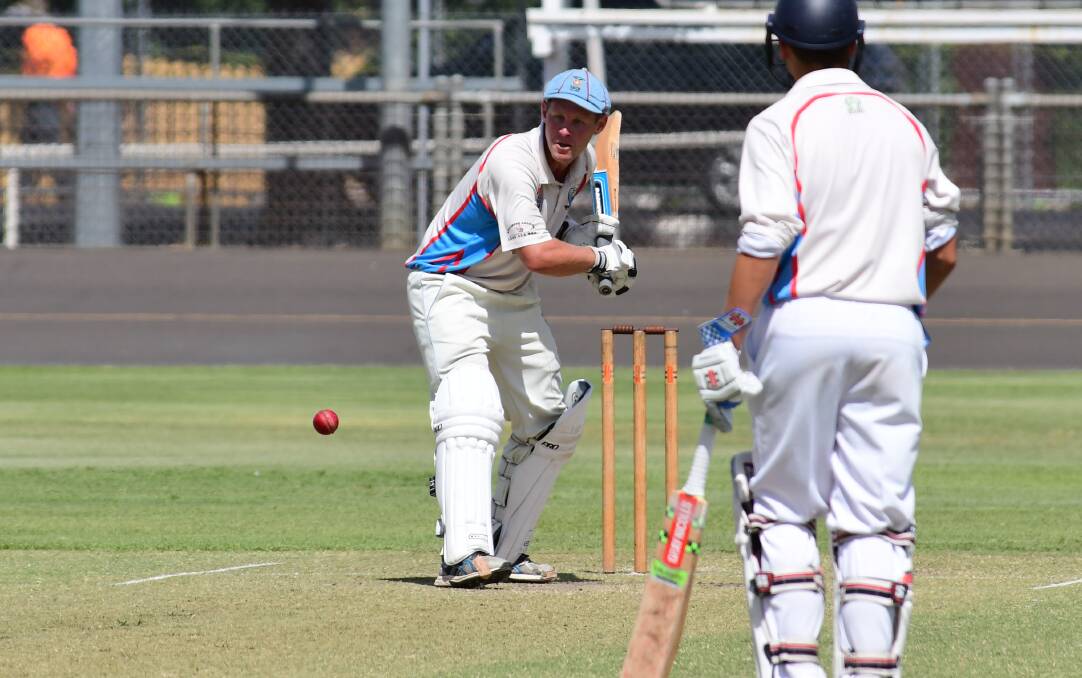 DOUBLE THE FUN: Jordan Moran in action during his epic innings on Saturday. Photo: BELINDA SOOLE