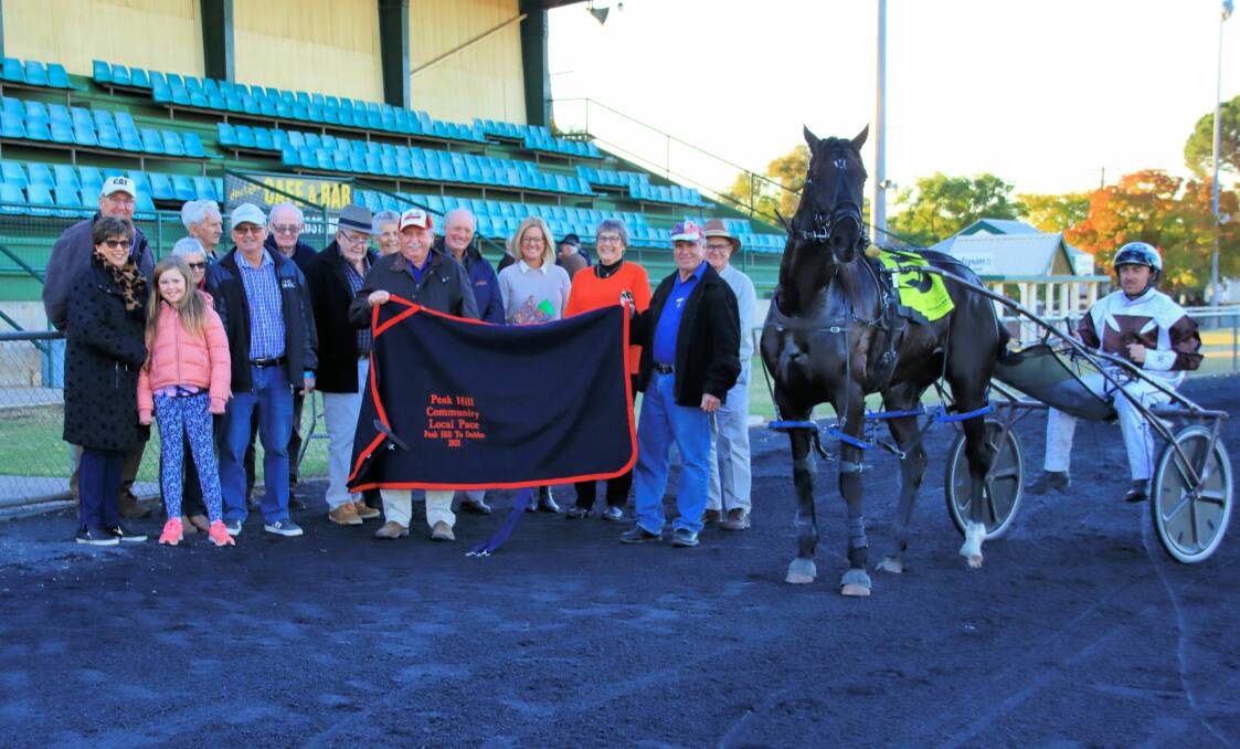 ANOTHER ONE: John O'Shea and Great Presence (right) with sponsors and connections after Sunday's win. Photo: COFFEE PHOTOGRAPHY