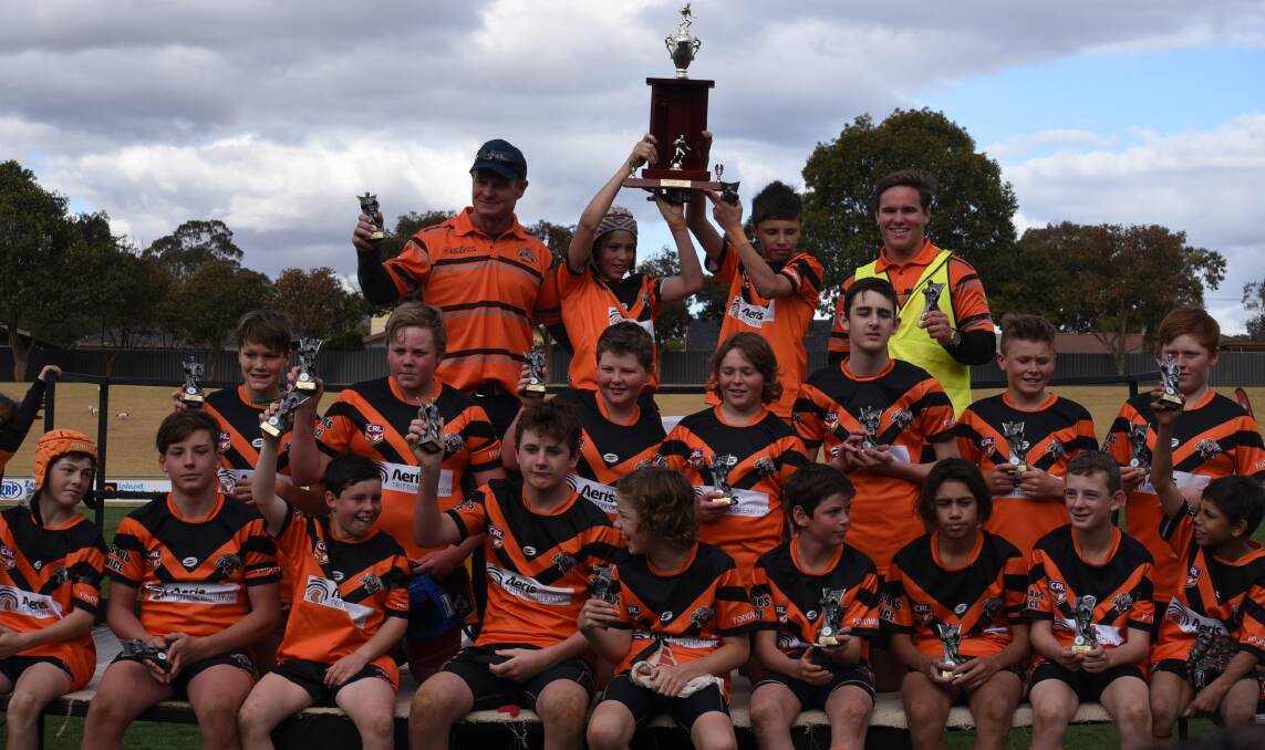 Nyngan won a thrilling under 13s final on Saturday. Photos: AMY McINTYRE and NICK GUTHRIE
