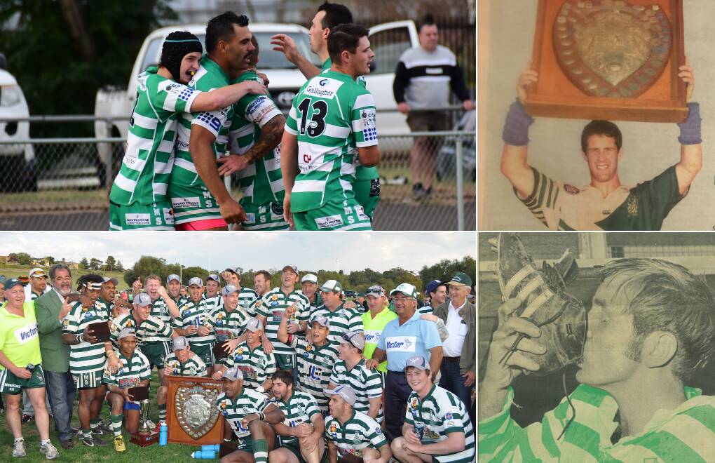 SPECIAL: The current CYMS side (top left) will this weekend as the club remembers the likes of (clockwise from top) Justin Yeo and the 2001 win, Ken McMullen and the triumphant 1971 season, and the 2011 premiers. Photos: FILE