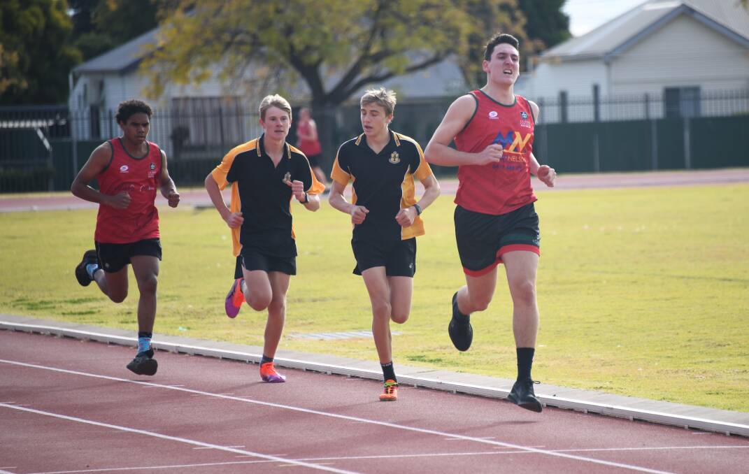 Hamish Wood gave it his all during the athletics last week and he wants his schoolmates to do the same at Bathurst. Picture: Amy McIntyre
