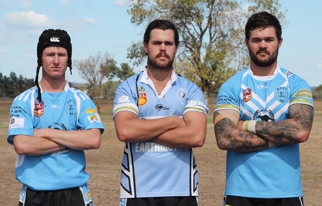 SPECIAL: Warwicker brothers Zac, Brent and Andrew all played for Gulgong on the weekend.