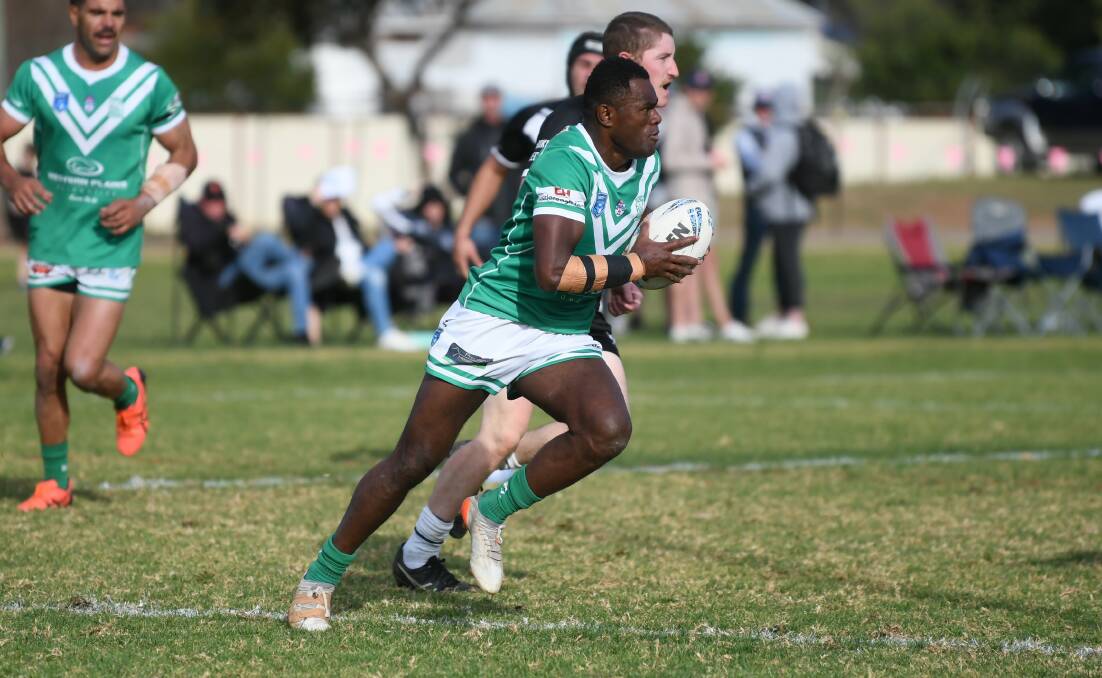 Having been used off the bench at times this season, Ratu Roko (pictured) was given a start on the wing by Dubbo CYMS coach Shawn Townsend at Forbes. Picture supplied