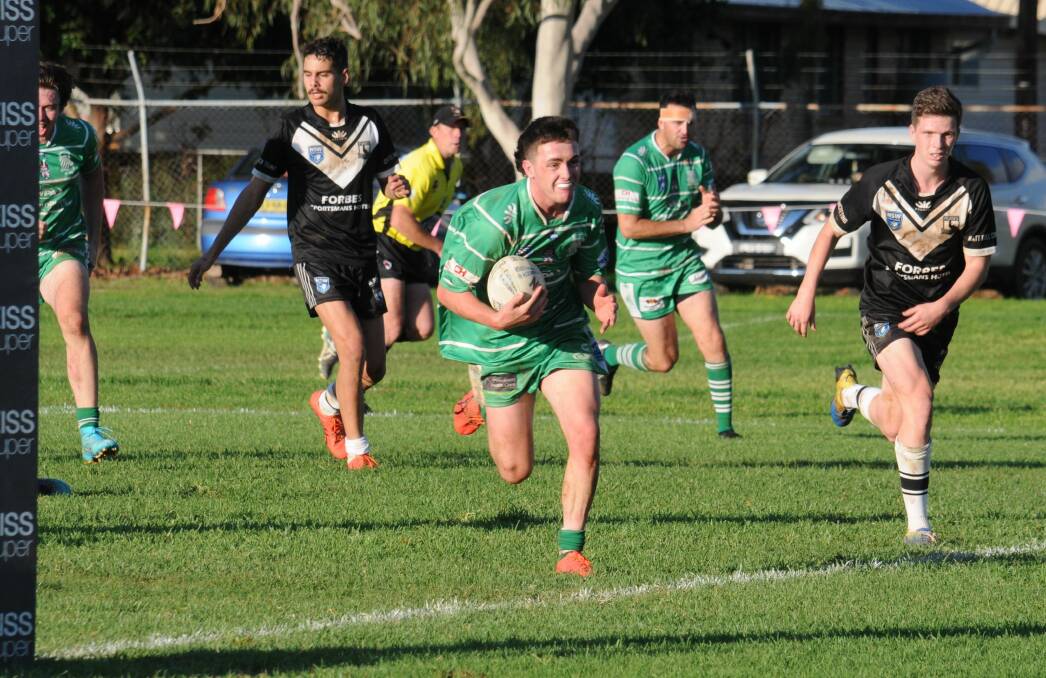 Fletcher Haycock's second half try was key in CYMS' win over Forbes earlier this season. Picture: Nick Guthrie