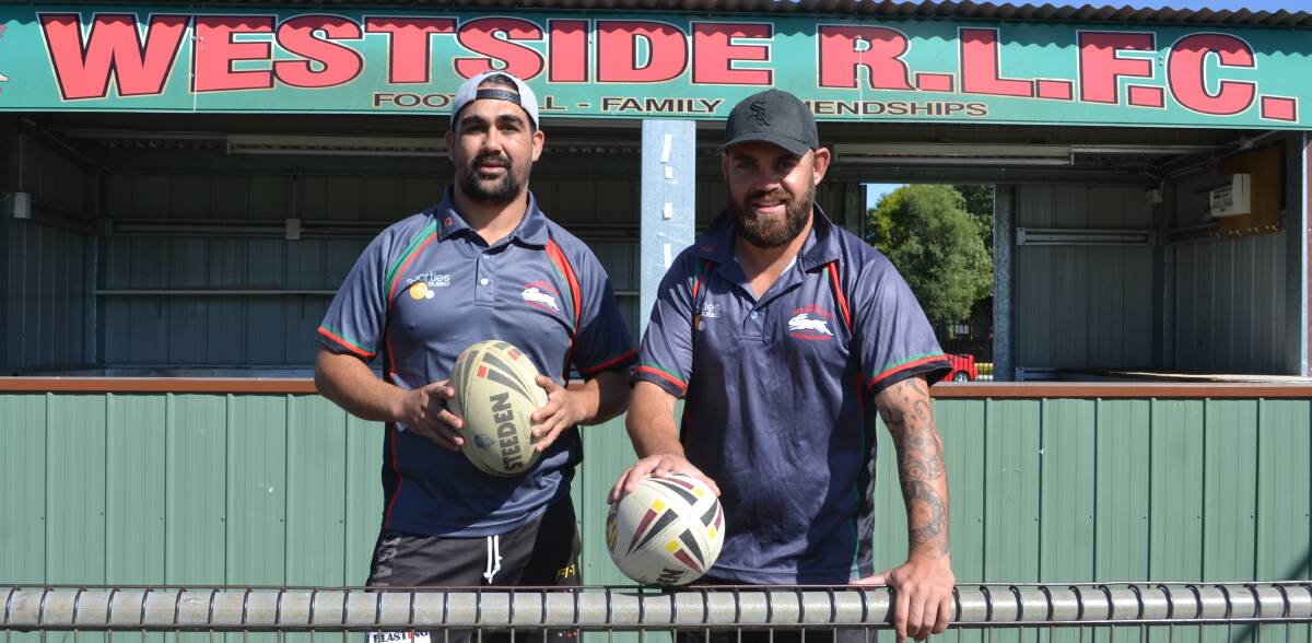 IMPRESSING: Former CYMS premiership winner Matt Naden (right) and Claude Gordon have led Westside to a strong start to the 2018 season. Photo: NICK GUTHRIE