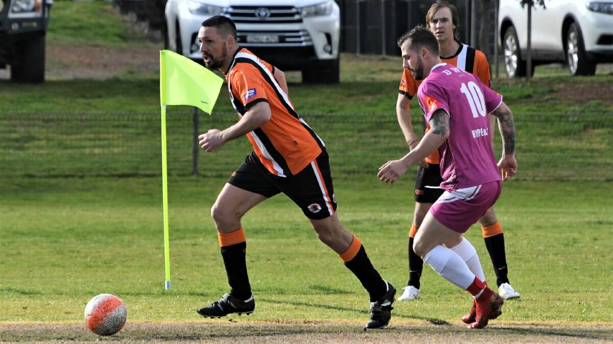ON THE BOARD: Dubbo FC scored a first win for the season on Saturday. Photos: JENNY KINGHAM