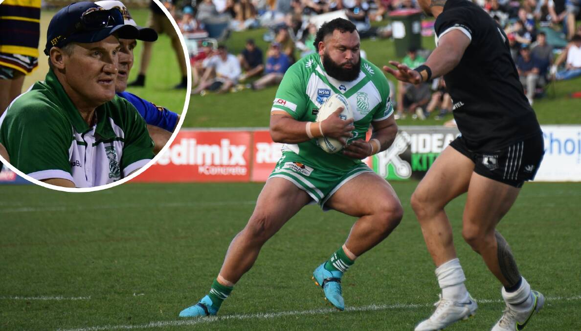 Shawn Townsend (inset) will be back as coach of Dubbo CYMS next season but Brydon Ramien is one of the players who won't be at the club in 2023. Pictures by Amy McIntyre