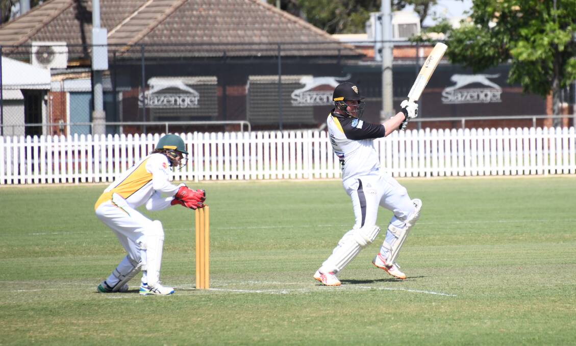 Dan French was one of the standout performers of the weekend, banging 92 not out from 72 balls to fire Newtown to a win over Souths. Picture by Amy McIntyre