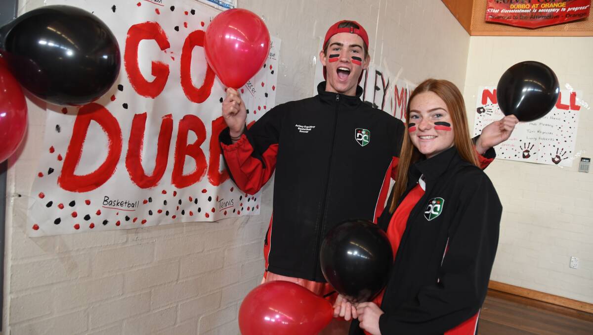 Dubbo College held its Astley Cup launch assembly on Monday. Photos: BELINDA SOOLE