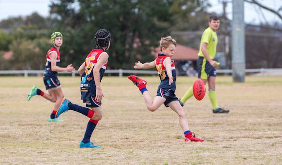 ON THE CHARGE: Tommy 'Turbo' Ashby and his under 12s teammates were impressive again on the weekend against Orange. Photo: KATIE HAVERCROFT PHOTOGRAPHY