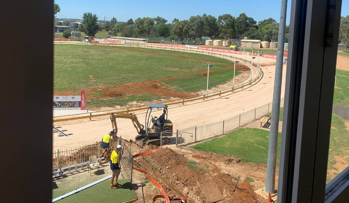 CHANGES: There's been plenty happening at Dawson Park in recent weeks but the track was back up and running on Wednesday. Picture: DUBBO GREYHOUNDS FACEBOOK