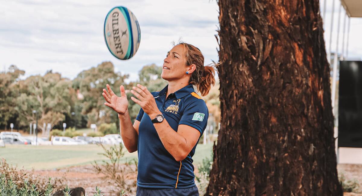 Bec Smyth captained the ACT Brumbies' Super W side in 2022. Picture by Brandon Hirsler/Brumbies Media