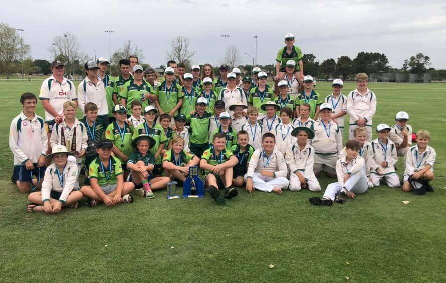 ALL TOGETHER NOW: CYMS junior players together after the weekend's grand finals. Photo: CONTRIBUTED