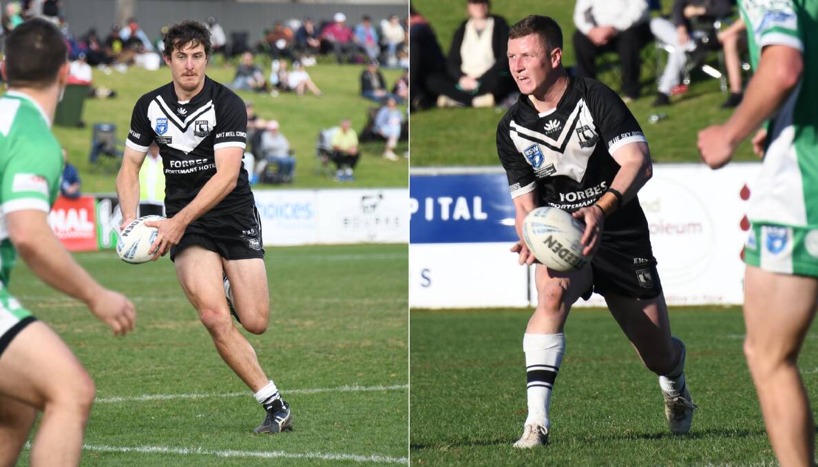 Mitch Andrews (left) and Nick Greenhalgh could be named as co-coaches of the Forbes Magpies for 2023. Pictures by Amy McIntyre
