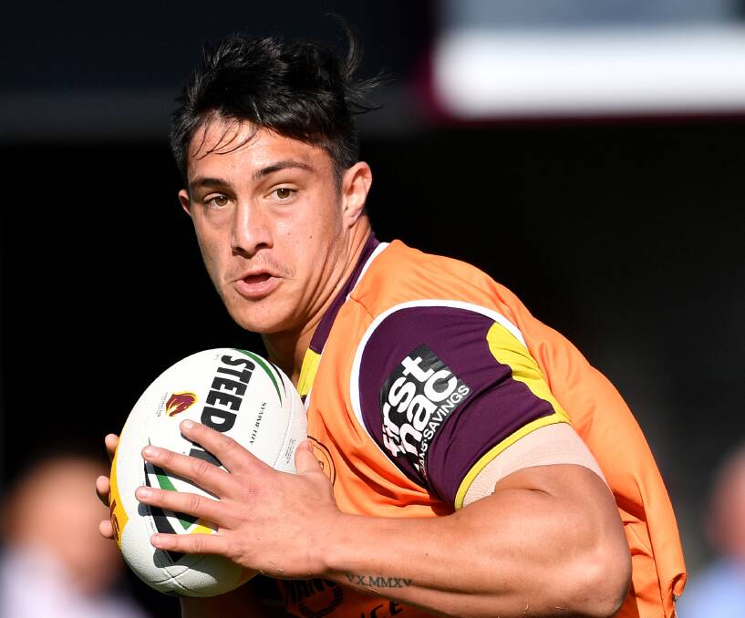 MAKING A NAME: Wellington Cowboys junior Kotoni Staggs is likely to make a fourth appearance in the NRL when Brisbane take on the Gold Coast Titans on Sunday. Photo: AAP/DARREN ENGLAND