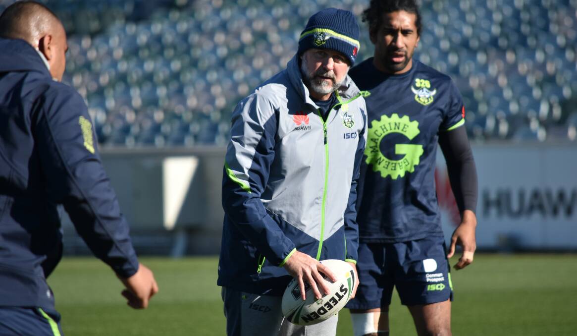FAVOURITE: Dean Pay reportedly had an interview with the Canterbury Bulldogs on Tuesday, with a decision expected to be made next week. Photo: CANBERRA RAIDERS