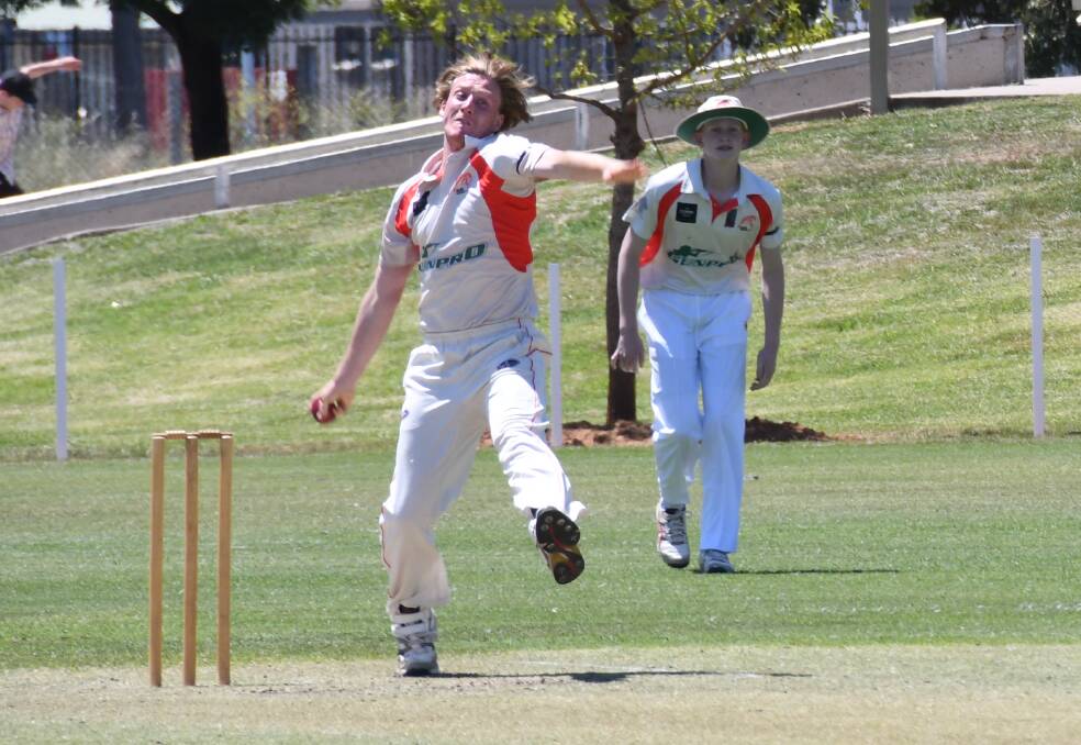 STEAMING IN: RSL-Colts quick Tom Atlee will form part of an imposing Western pace attack at Inverell. Photo: CRAIG THOMSON