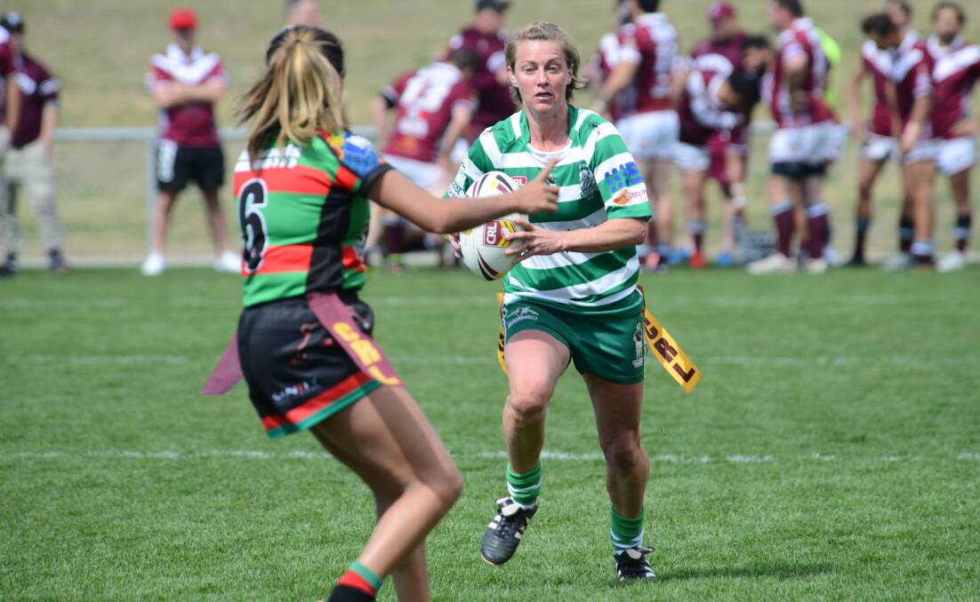 ON THE WAY: Nic Grose in action for Dubbo CYMS in last season's Group 11 preliminary final. Her side will be in action at Canowindra for the first time this weekend. Photo: AMY McINTYRE